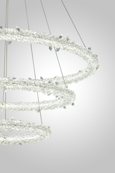 Люстра подвесная OVALE GD D800+600+400 103W цвет - золото