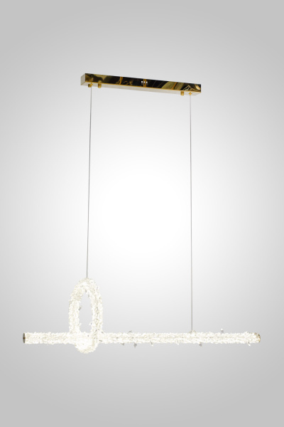 Люстра подвесная OVALE GD D1000+300 цвет - золото