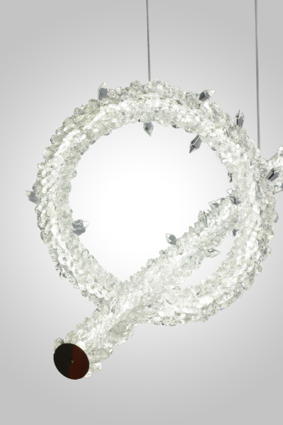 Люстра подвесная OVALE GD D1000+300 цвет - золото