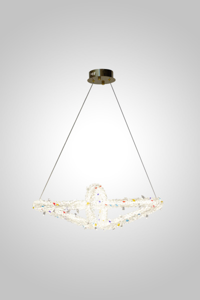 Люстра подвесная OVALE GD D600 цвет - золото