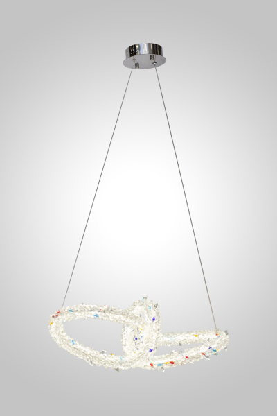 Люстра подвесная OVALE CH D600 цвет - хром