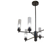 Люстра подвесная INDIGO SP6 PEARL BLACK