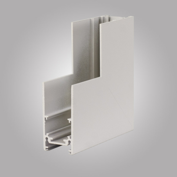 Угловой коннектор внутренний для накладного магнитного шинопровода MAGNET AM 401 LL-20B 90° ВНУТРЕННИЙ WH