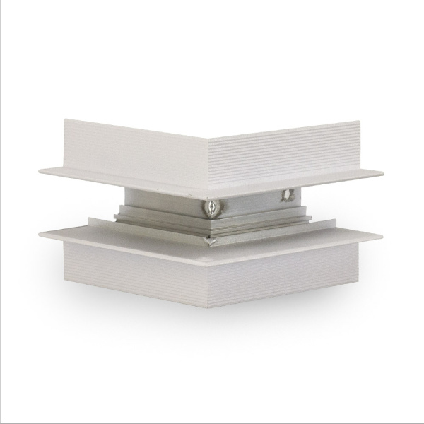 Угловой коннектор внешний для встраиваемого магнитного шинопровода MAGNET AM 402 LL-20С90° ВНЕШНИЙ WH