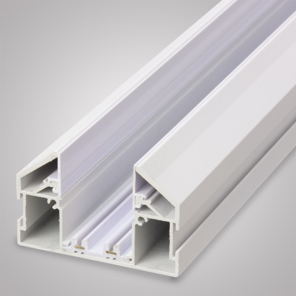Трековый шинопровод + Закладной профиль для натяжного потолка ПВХ 3М БЕЛЫЙ, AM539 3M WH SMART