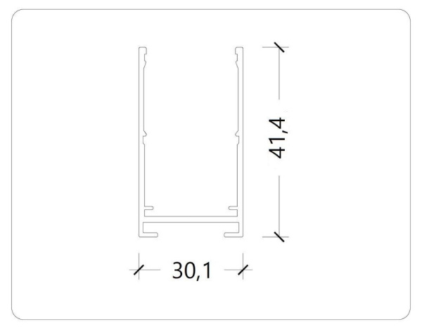 Накладной трековый широпровод белый 3M, AM541 3M WH SMART