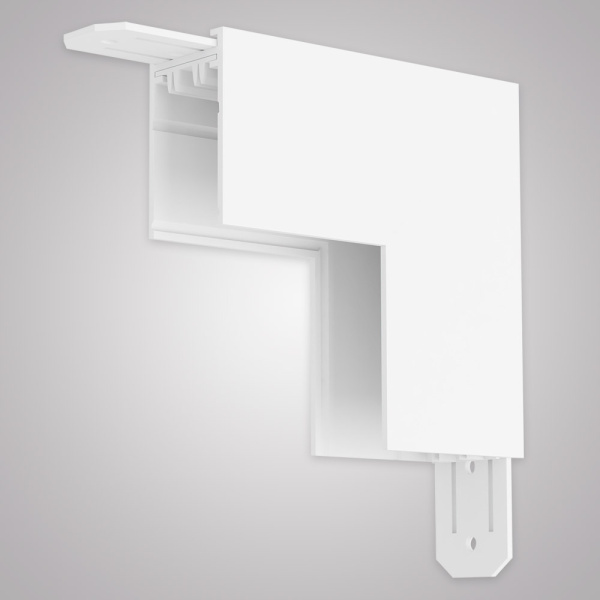 Угловой соединитель внутренний для накладного шинопровода белый, AM544 WH SMART