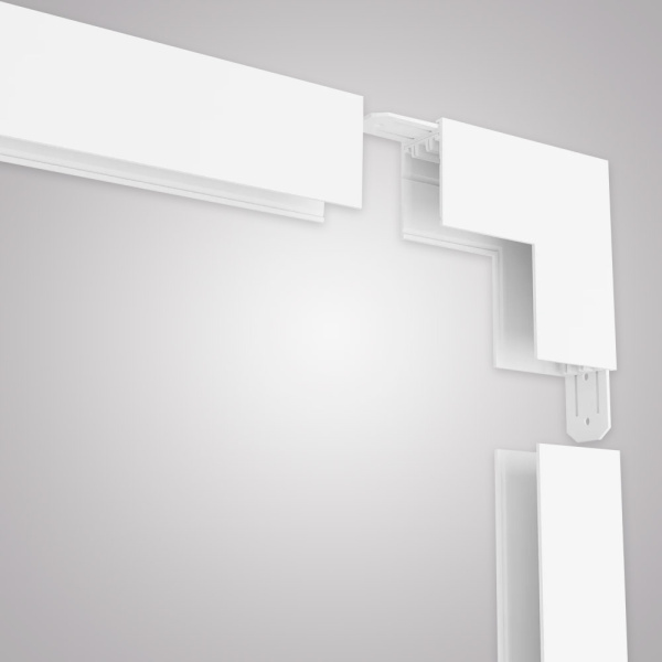 Угловой соединитель внутренний для накладного шинопровода белый, AM544 WH SMART