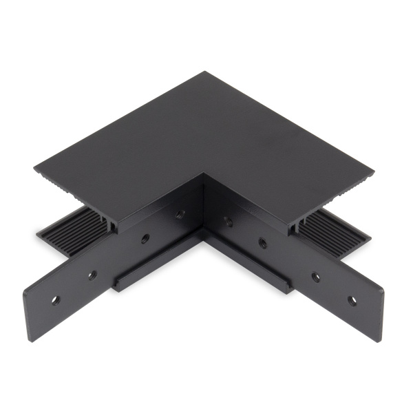 Угловой соединитель внешний для накладного шинопровода черный, AM545 BK SMART