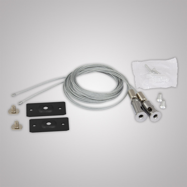 Подвесной трос для накладного шинопровода черный, AM549 BK