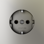 Розетка встраиваемая VOLTUM S70 с заземлением 16А, (шелк)