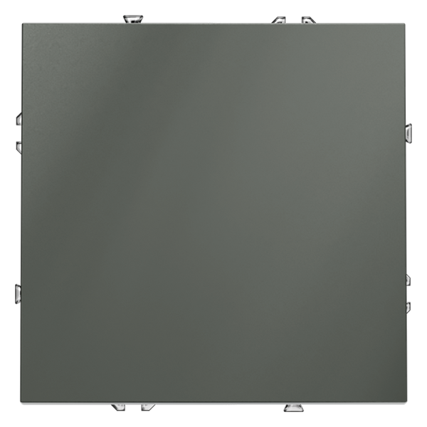 Выключатель встраиваемый VOLTUM S70 одноклавишный 10А, (титан)