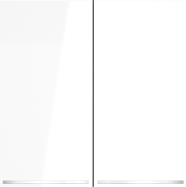 Выключатель встраиваемый VOLTUM S70 двухклавишный с подсветкой 10А, (белый глянцевый)