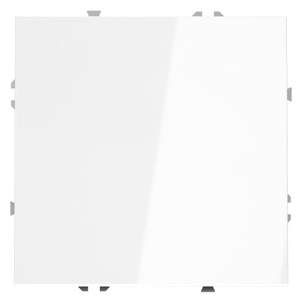 Выключатель с самовозвратом встраиваемый VOLTUM S70 одноклавишный 10А, (белый глянцевый)