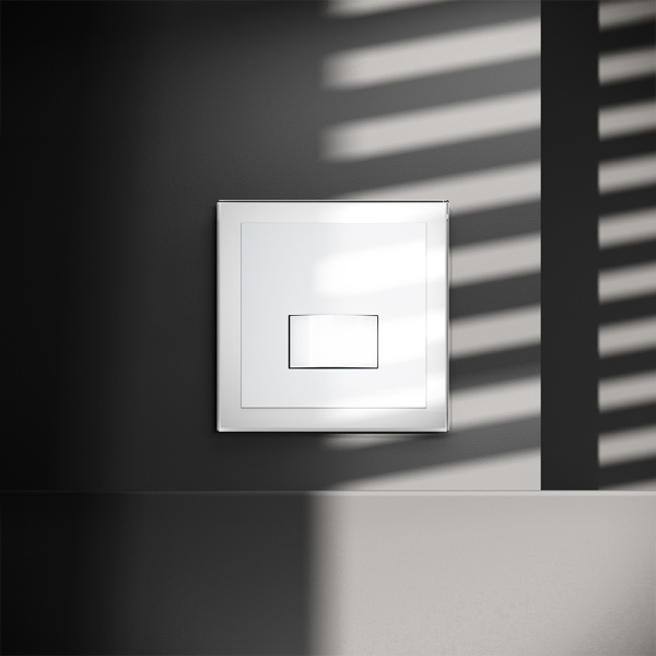 Датчик движения встраиваемый VOLTUM S70, (белый глянцевый)