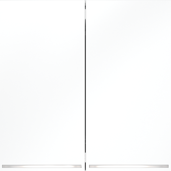 Проходной переключатель встраиваемый VOLTUM S70 двухклавишный с подсветкой 10А, (белый матовый)