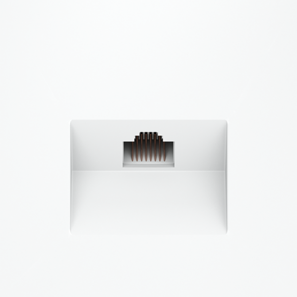 Розетка компьютерная встраиваемая VOLTUM S70 RJ45 кат.6, (белый матовый)