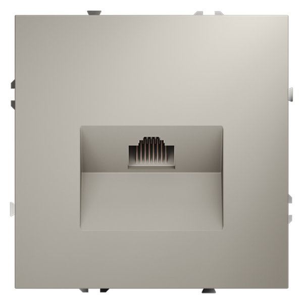 Розетка компьютерная встраиваемая VOLTUM S70 RJ45 кат.6, (кашемир)