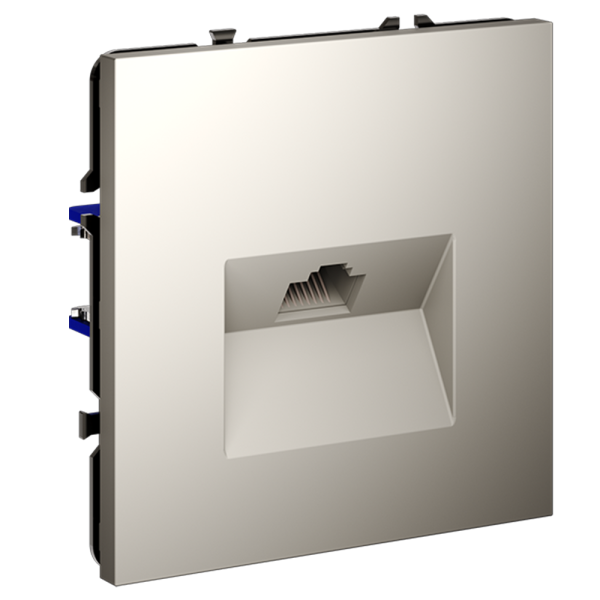 Розетка компьютерная встраиваемая VOLTUM S70 RJ45 кат.6, (кашемир)