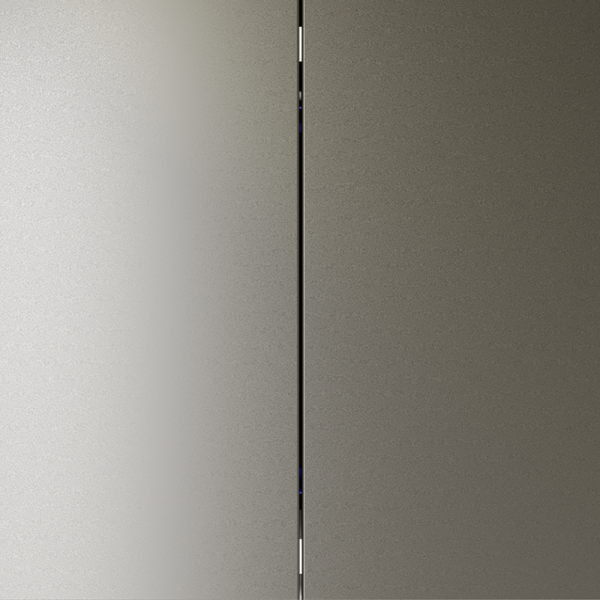 Выключатель встраиваемый VOLTUM S70 двухклавишный 10А, (шелк)