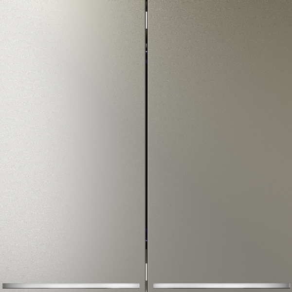 Выключатель встраиваемый VOLTUM S70 двухклавишный с подсветкой 10А, (шелк)