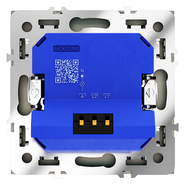 Светорегулятор встраиваемый VOLTUM S70 поворотно-нажимной 600 Вт, (шелк)