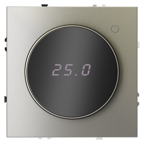 Терморегулятор электронный VOLTUM S70 с индикацией и датчиком, для теплого пола, (шелк)