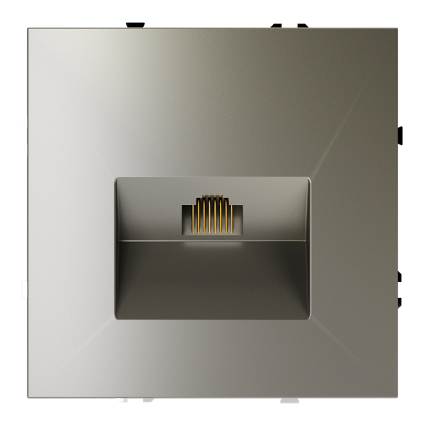 Розетка компьютерная встраиваемая VOLTUM S70 RJ45 кат.6, (шелк)