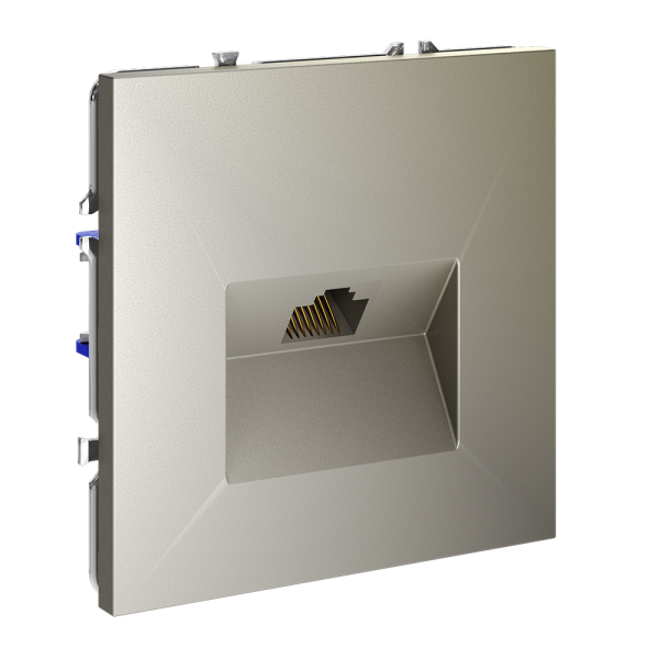 Розетка компьютерная встраиваемая VOLTUM S70 RJ45 кат.6, (шелк)