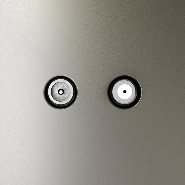 Розетка телевизионная встраиваемая VOLTUM S70 оконечная TV+SAT, (шелк)