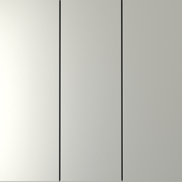 Выключатель встраиваемый VOLTUM S70 трехклавишный 10А, (сталь)