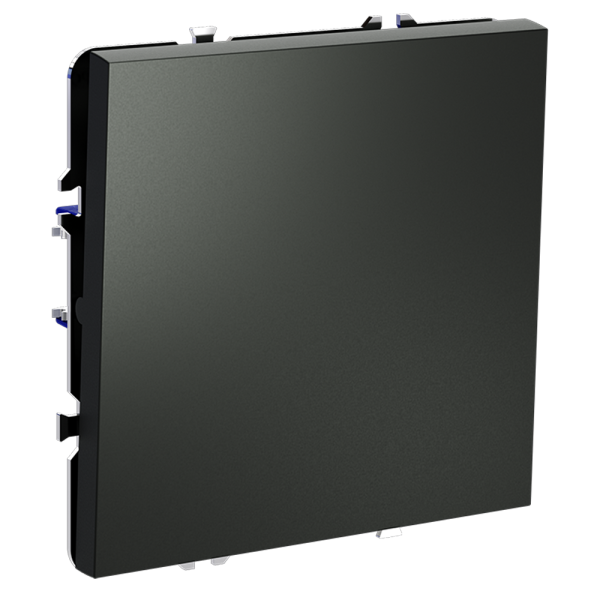 Перекрестный переключатель встраиваемый VOLTUM S70 одноклавишный 10А, (титан)