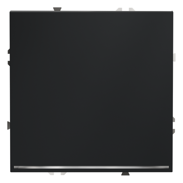 Выключатель встраиваемый VOLTUM S70 одноклавишный с подсветкой 10А, (графит)