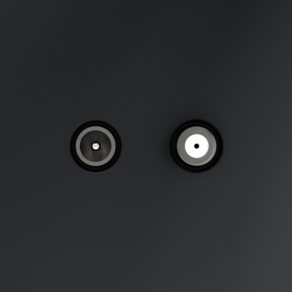 Розетка телевизионная встраиваемая VOLTUM S70 оконечная TV+SAT, (графит)