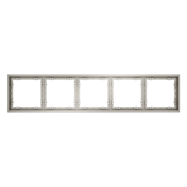 Рамка пластиковая VOLTUM S70 на 5 постов, (кашемир)