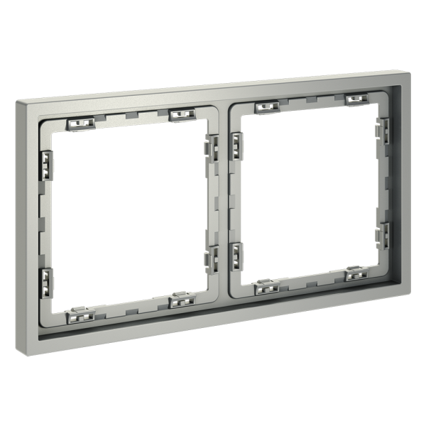 Рамка пластиковая VOLTUM S70 на 2 поста, (сталь)