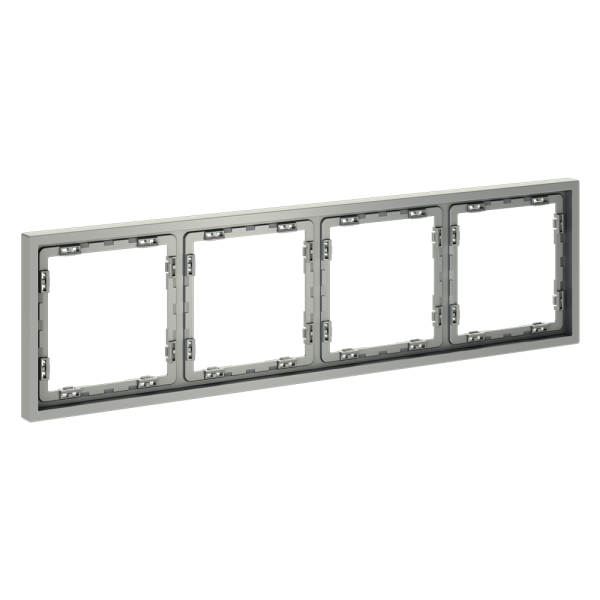 Рамка пластиковая VOLTUM S70 на 4 поста, (сталь)