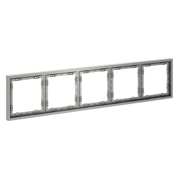 Рамка пластиковая VOLTUM S70 на 5 постов, (сталь)