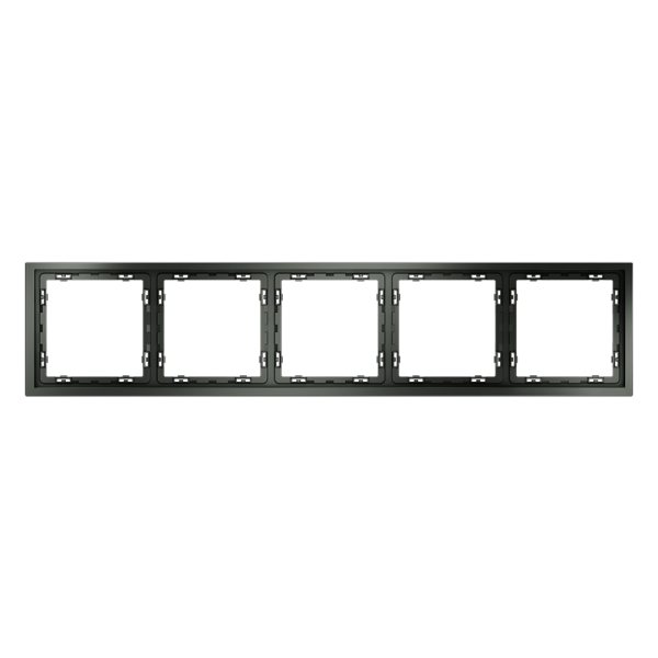 Рамка пластиковая VOLTUM S70 на 5 постов, (титан)