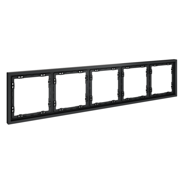 Рамка пластиковая VOLTUM S70 на 5 постов, (графит)