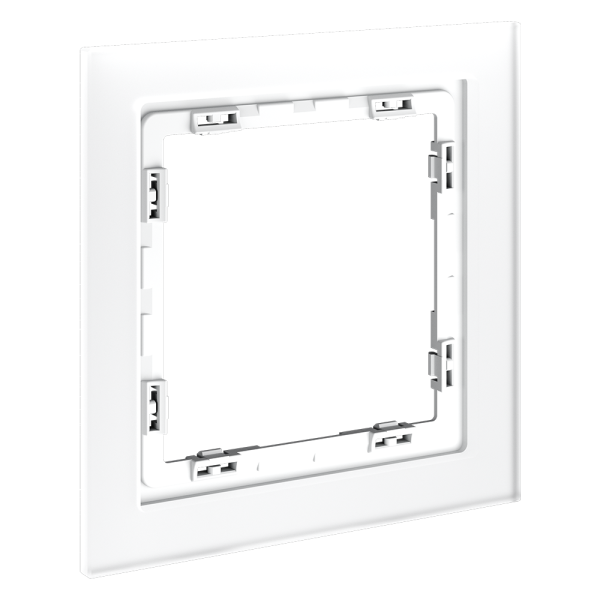 Рамка стеклянная VOLTUM S70 на 1 пост, (белый,матовый,стекло)