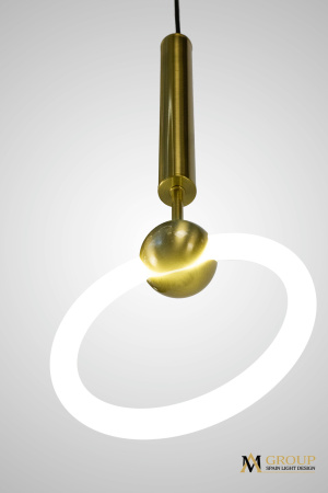 Светильник подвесной AM453 D200 GOLD