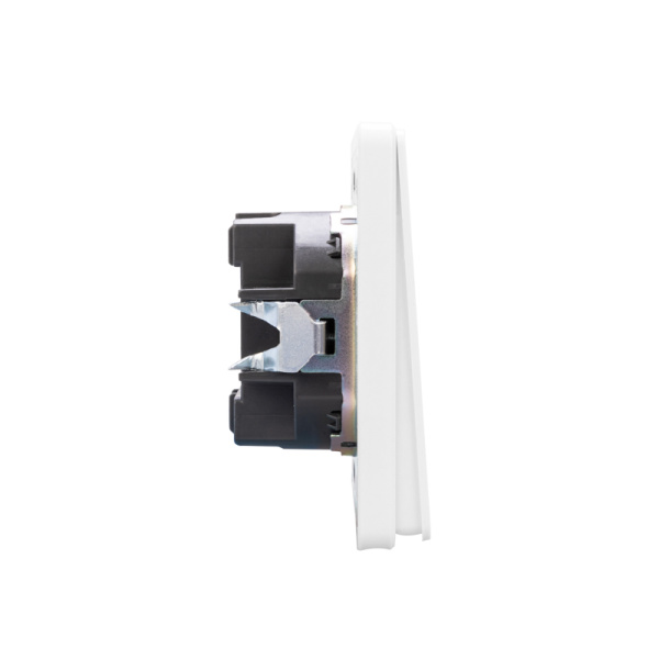 Выключатель ROUND 2 кл с подсветкой 10А с/у перламутр KRANZ