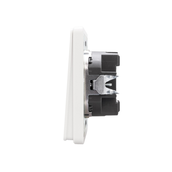 Выключатель ROUND 1 кл проходной (переключатель) с подсветкой 10А с/у перламутр KRANZ