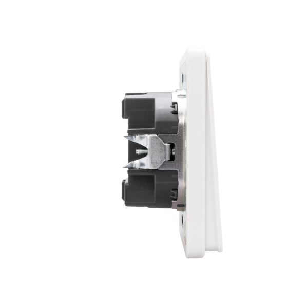 Выключатель ROUND 1 кл проходной (переключатель) с подсветкой 10А с/у перламутр KRANZ