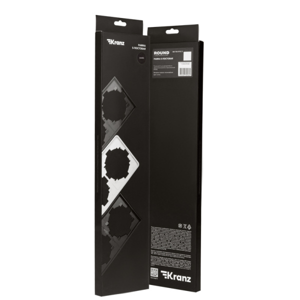 Рамка ROUND 5-постовая оникс KRANZ