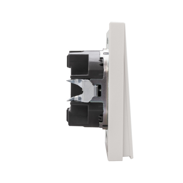 Выключатель STRONG 1 кл проходной (переключатель) с подсветкой 10А с/у жемчуг KRANZ