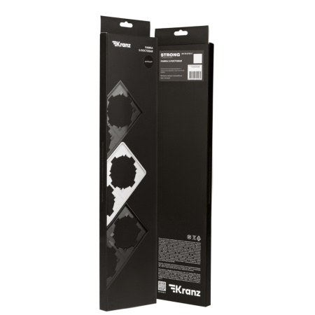 Рамка STRONG 5-постовая антрацит KRANZ