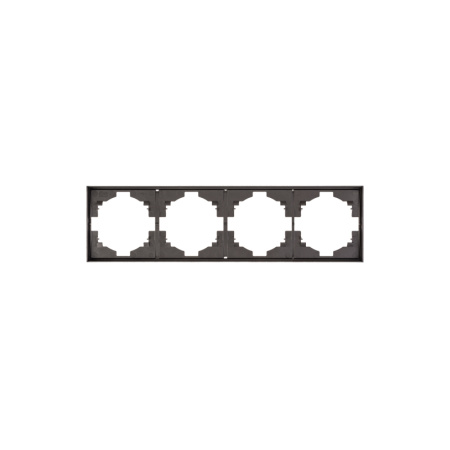 Рамка STRONG 4-постовая графит KRANZ