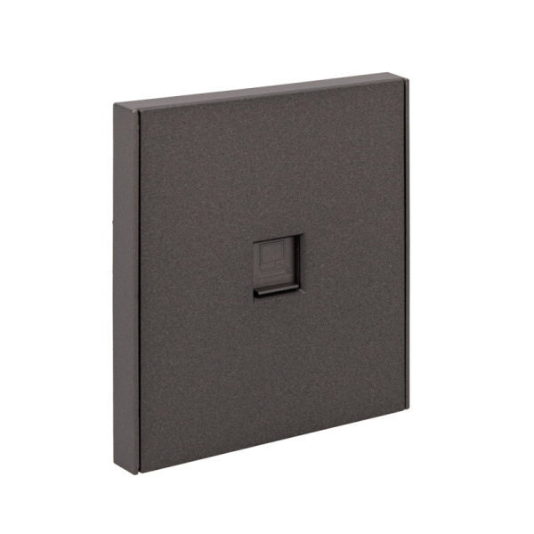 Розетка STRONG компьютерная RJ45 кат6 с/у графит KRANZ